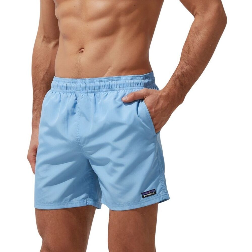 Patagonia Swim Trunks Mens XL Blue Lined Quick Dry Elastic Waist Resort